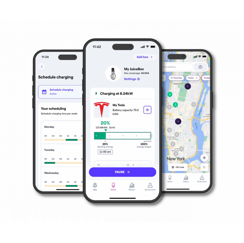 JuiceBox 48 Amp EV Charger Hardwired Qmerit